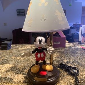 RARE animated talking Mickey Mouse lamp